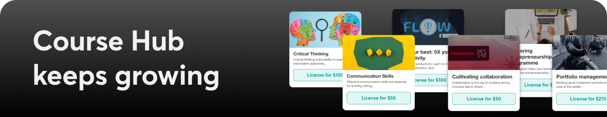 Course Hub keeps growing