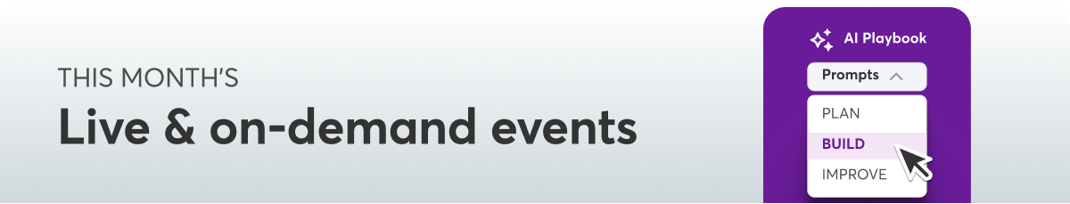 Live & on-demand events April 26